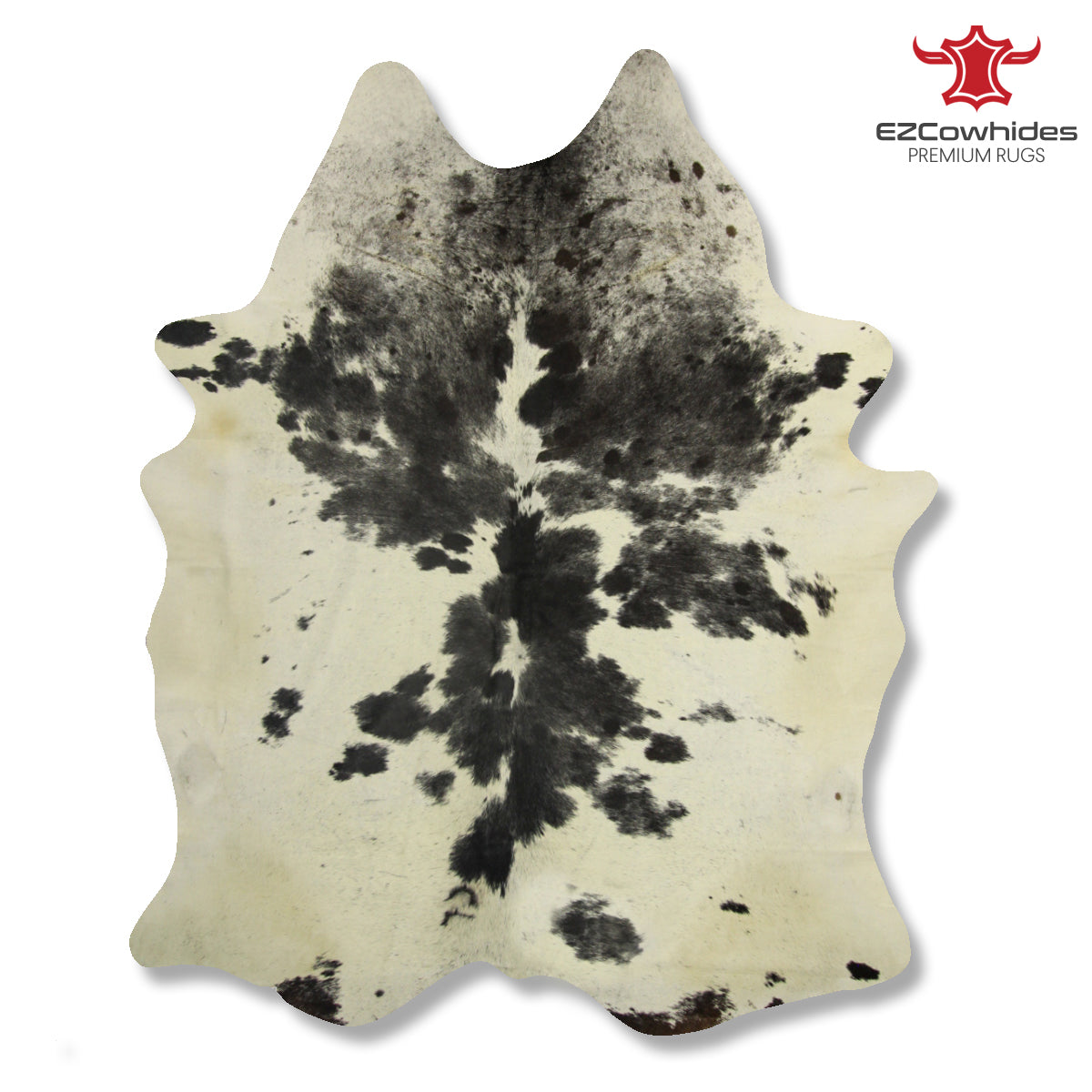 Salt & Pepper Black and White Brazilian Cowhide Rug