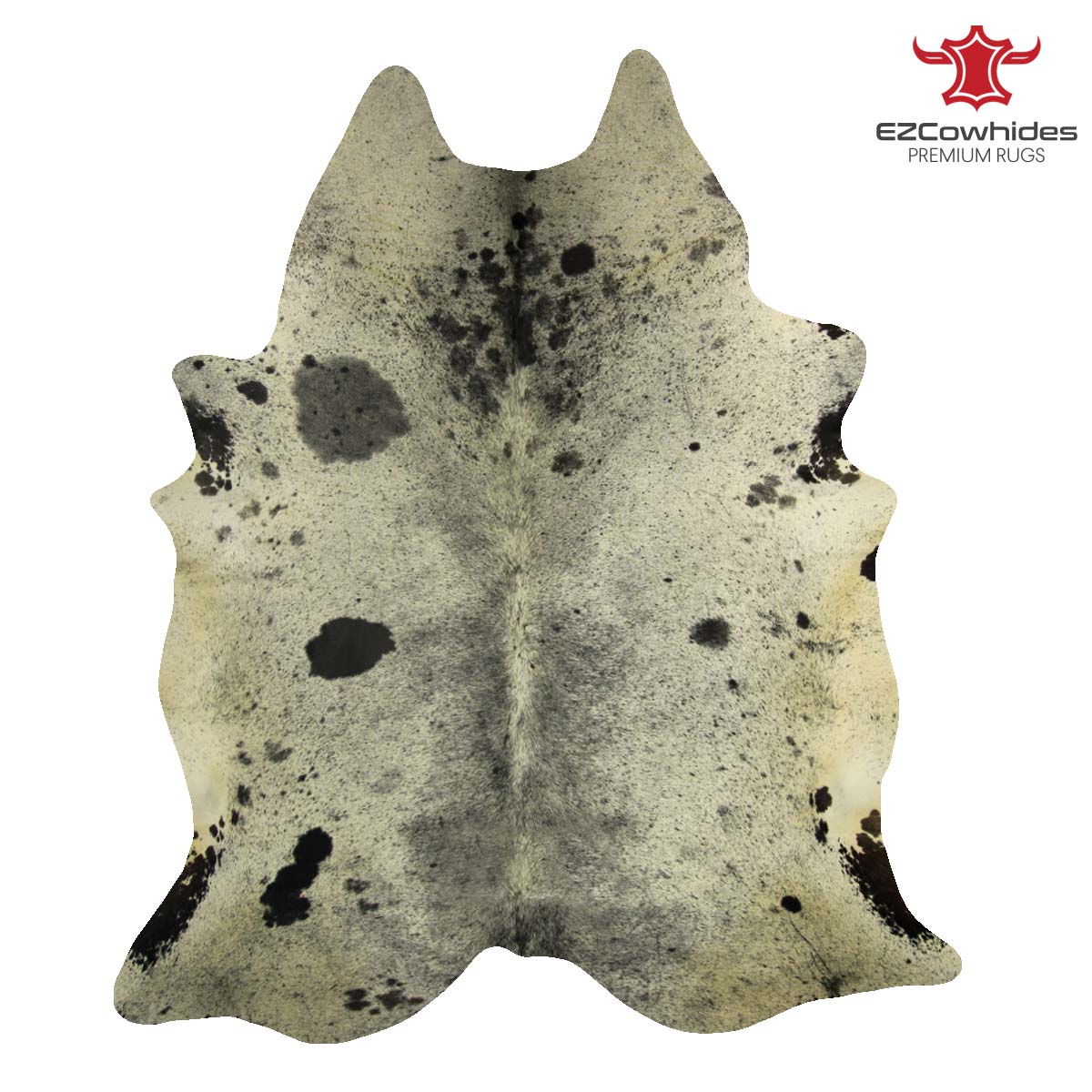 Salt & Pepper Black and White Brazilian Cowhide Rug