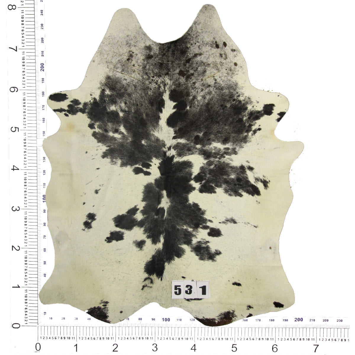 Salt & Pepper Black and White Brazilian Cowhide Rug