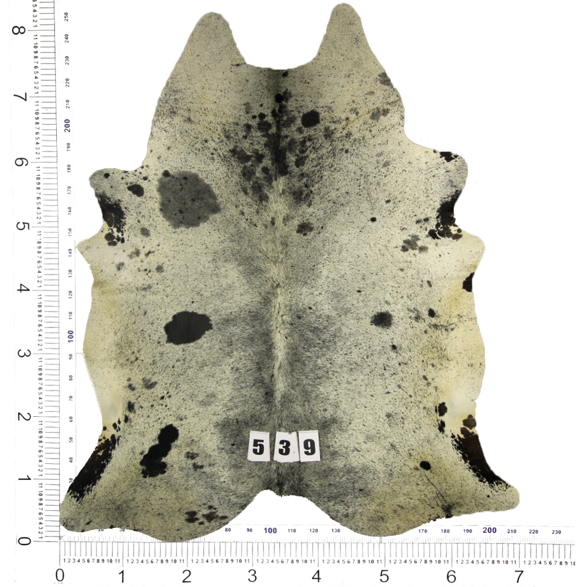Salt & Pepper Black and White Brazilian Cowhide Rug